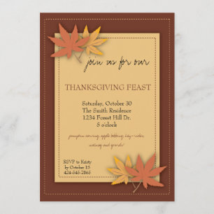 Thanksgiving Party Invitation