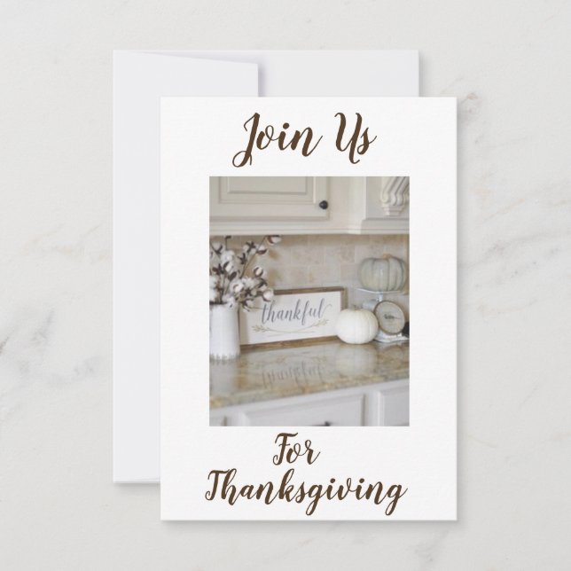 ***THANKSGIVING PARTY*** INVITATION (Front)