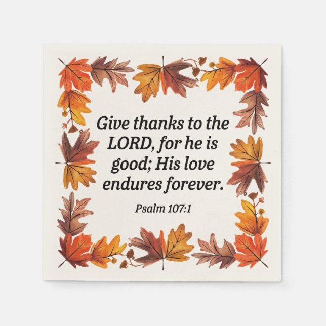 Thanksgiving Party Napkin (Front)