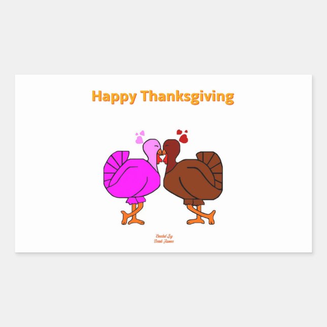 Thanksgiving Passion Rectangle Sticker (Front)