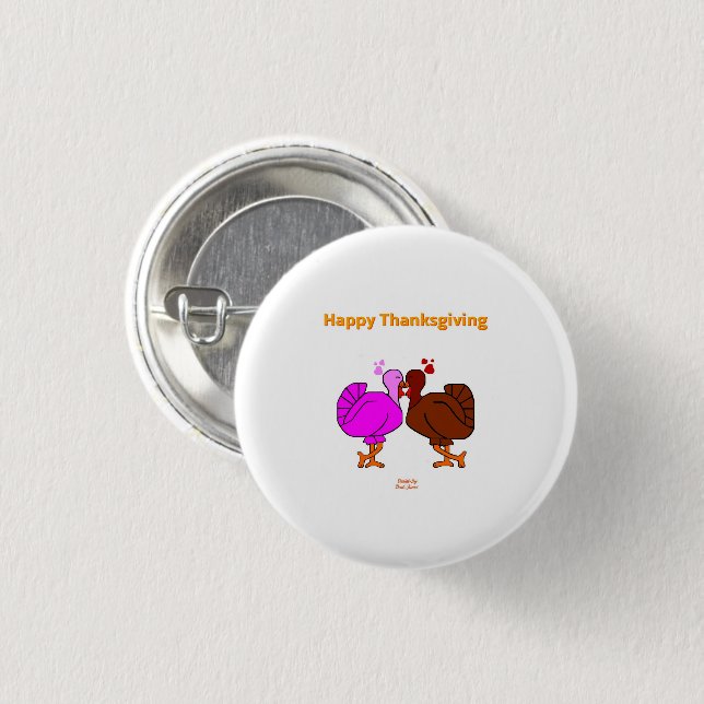 Thanksgiving Passion Round Button (Front & Back)