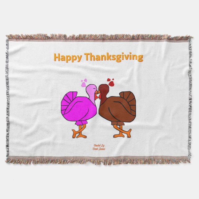 Thanksgiving Passion Throw Blanket (Front)