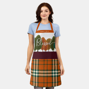 Thanksgiving Personalised Autumn Forest Apron