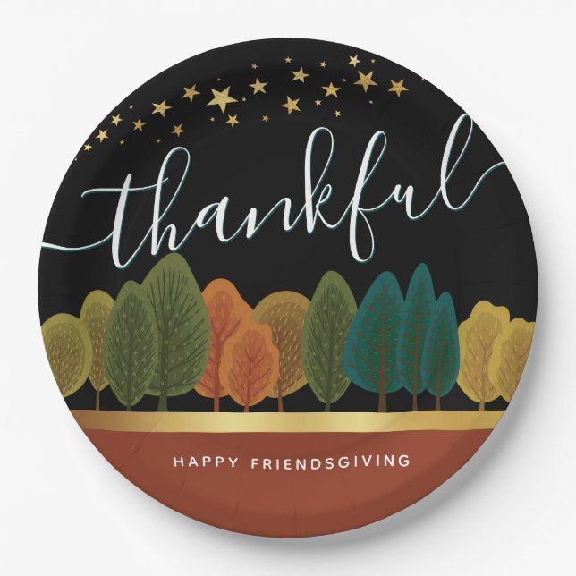 Thanksgiving Personalised Paper plate (Front)
