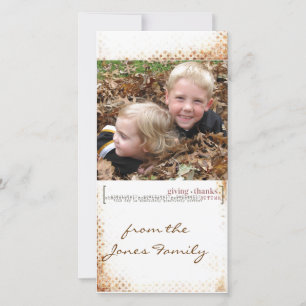 thanksgiving Photcard Holiday Card