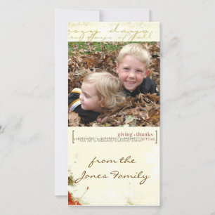 thanksgiving Photcard Holiday Card