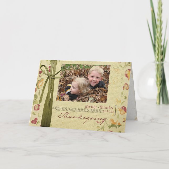 Thanksgiving Photo Card (Front)