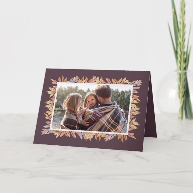 Thanksgiving photo card (Front)