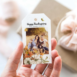Thanksgiving Photo Favour Tags