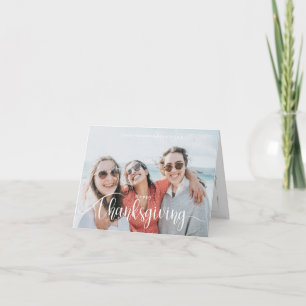 Thanksgiving Photo Minimalist Card