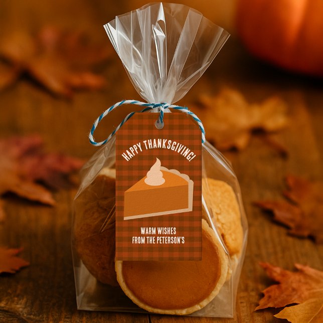 Thanksgiving Pie Dinner Party Favour Tags (Thanksgiving Pie Dinner Party Favor Tags
)
