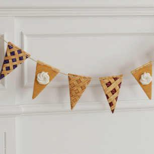 Thanksgiving Pie Slices Friendsgiving Dinner Party Bunting