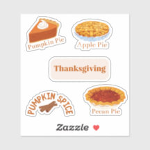 Thanksgiving pies sticker pack