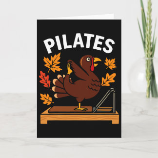 Thanksgiving Pilates Turkey For Yoga And Fitness L Card