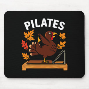 Thanksgiving Pilates Turkey For Yoga And Fitness L Mouse Mat