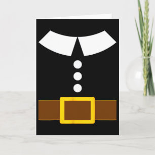 Thanksgiving Pilgrim Costume Turkey Day Family Mat Card