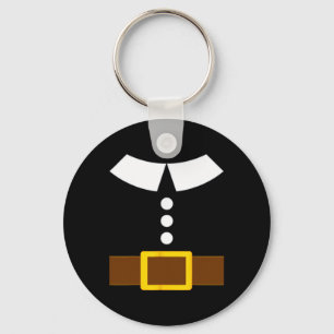 Thanksgiving Pilgrim Costume Turkey Day Family Mat Key Ring