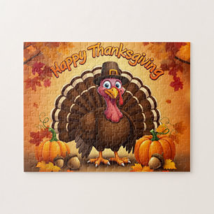 Thanksgiving Pilgrim Turkey Puzzle