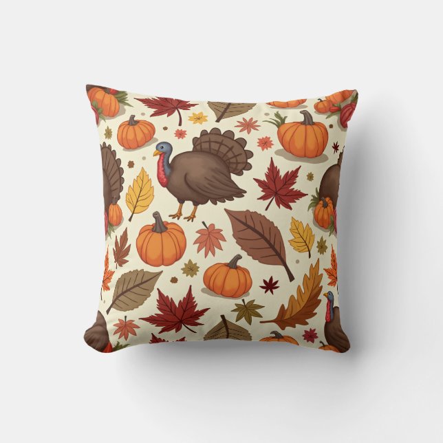 Thanksgiving pillow cushion (Edit) (Front)