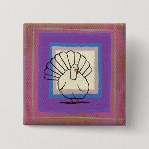 Thanksgiving pin turkey art unique colourful