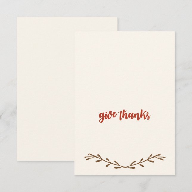 Thanksgiving Place Cards (Front/Back)