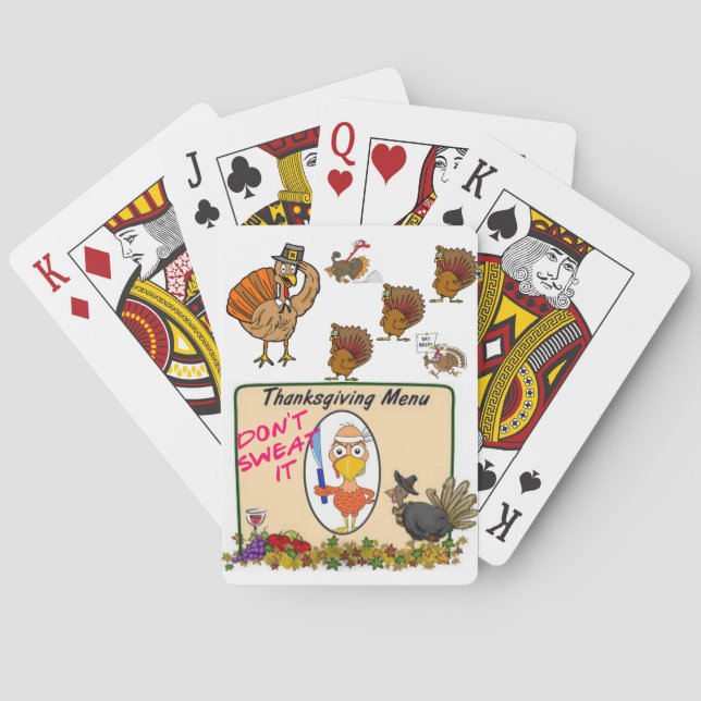 Thanksgiving Playing Card Deck (Back)