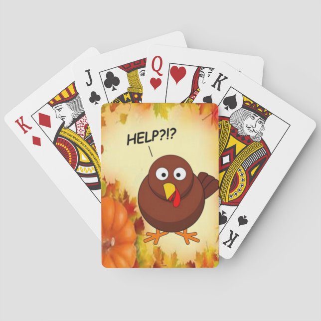 Thanksgiving Playing Card Deck (Back)
