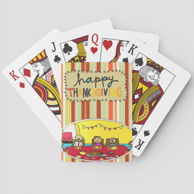 Thanksgiving Playing Card Deck (Back)