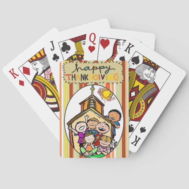 Thanksgiving Playing Card Deck (Back)