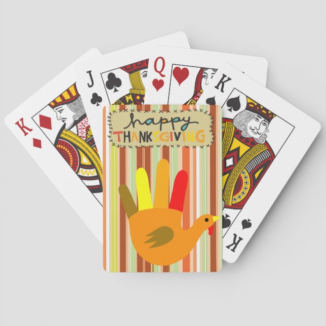 Thanksgiving Playing Card Deck (Back)