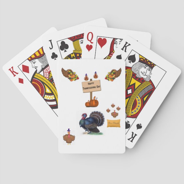 Thanksgiving Playing Card Deck (Back)
