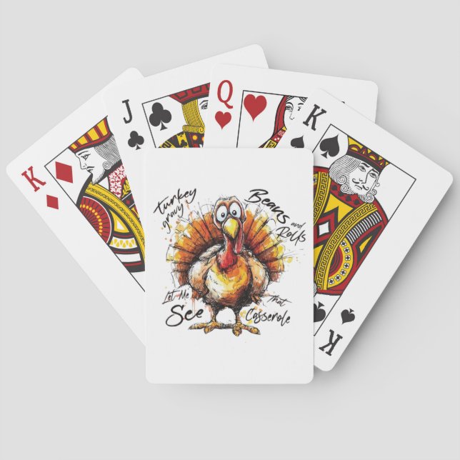 Thanksgiving Playing Cards (Back)