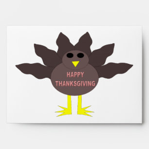 Thanksgiving Plucked Turkey Customisable Envelopes
