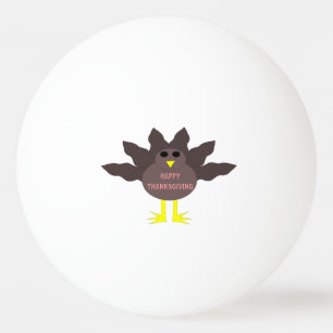 Thanksgiving Plucked Turkey Ping Pong Ball