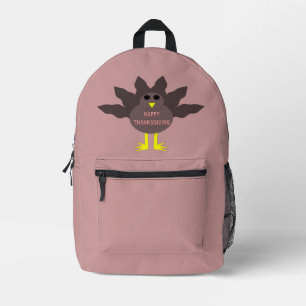 Thanksgiving Plucked Turkey Printed Backpack