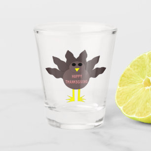 Thanksgiving Plucked Turkey Shot Glass