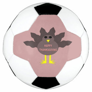 Thanksgiving Plucked Turkey Soccer Ball