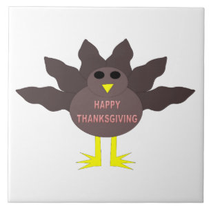 Thanksgiving Plucked Turkey Tile