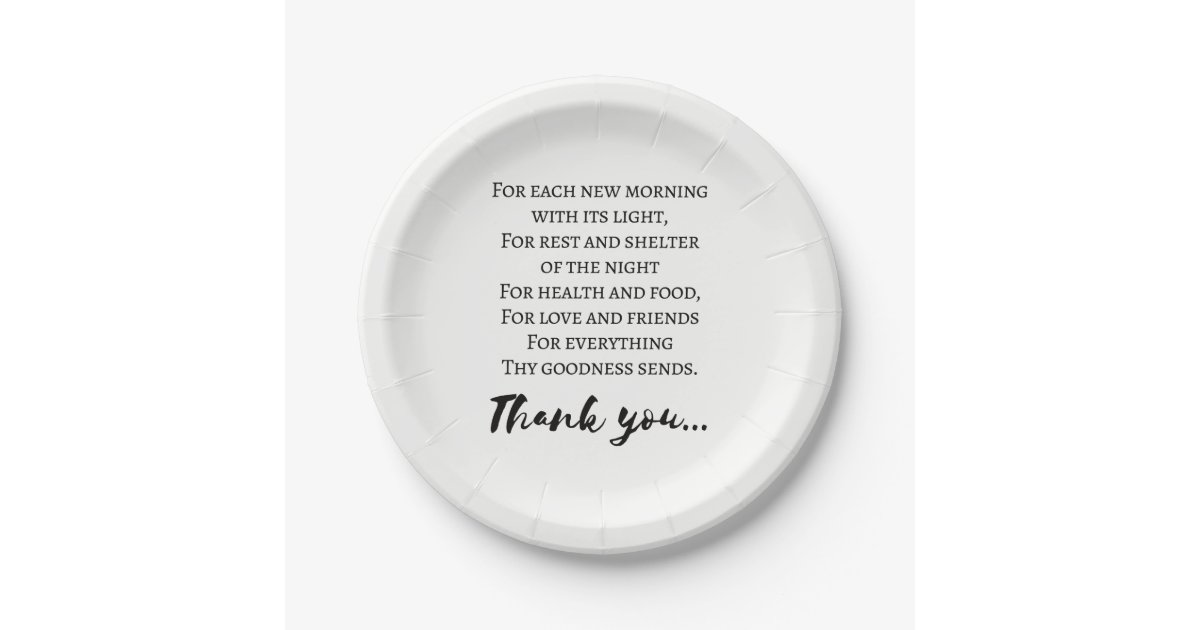 Thanksgiving Poem. Simple Thanksgiving Paper Plate ...