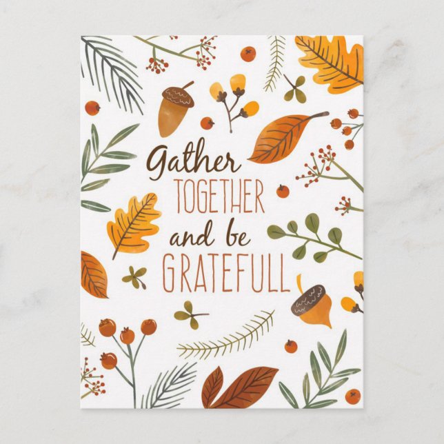 Thanksgiving Postcard (Front)