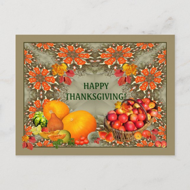 THANKSGIVING ~  Postcard # 2 (Front)