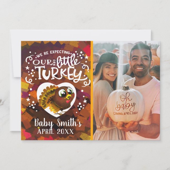 Thanksgiving Pregnancy Announcement (Front)