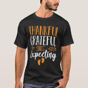 Thanksgiving Pregnancy Announcement Fall Baby T-Shirt