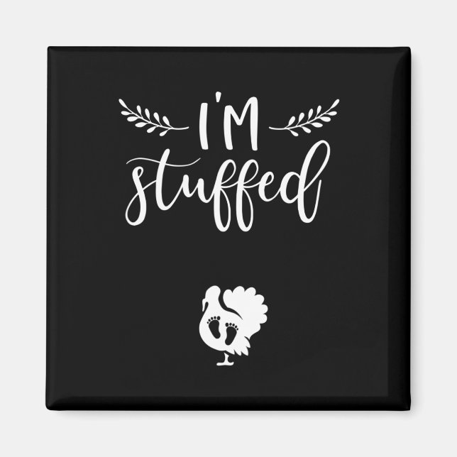 Thanksgiving Pregnancy Announcement  Turkey Baby R Magnet (Front)