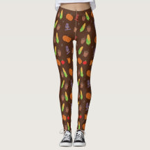 Thanksgiving Print Leggings