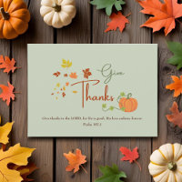 Thanksgiving Psalm 107:1 | Christian Custom Family