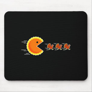 Thanksgiving Pumpkin E Chasing Turkey Gamer Men Wo Mouse Mat