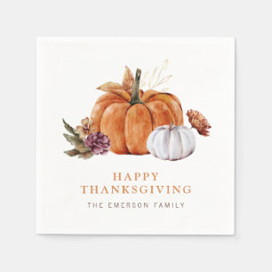 Thanksgiving Pumpkin Napkins