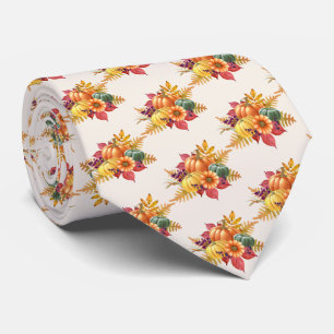Thanksgiving Pumpkin Neck Tie