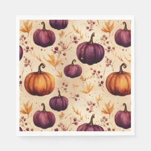 Thanksgiving Pumpkin Patch Pumpkins Autumn Harvest Napkin